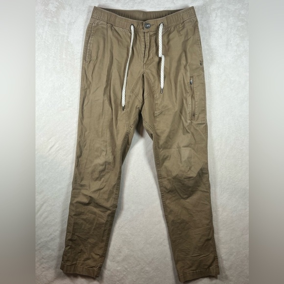 VUORI Men’s Medium Classic Green Ripstick Stretch Band Lounge Jogger Pants Lulu - Picture 2 of 13